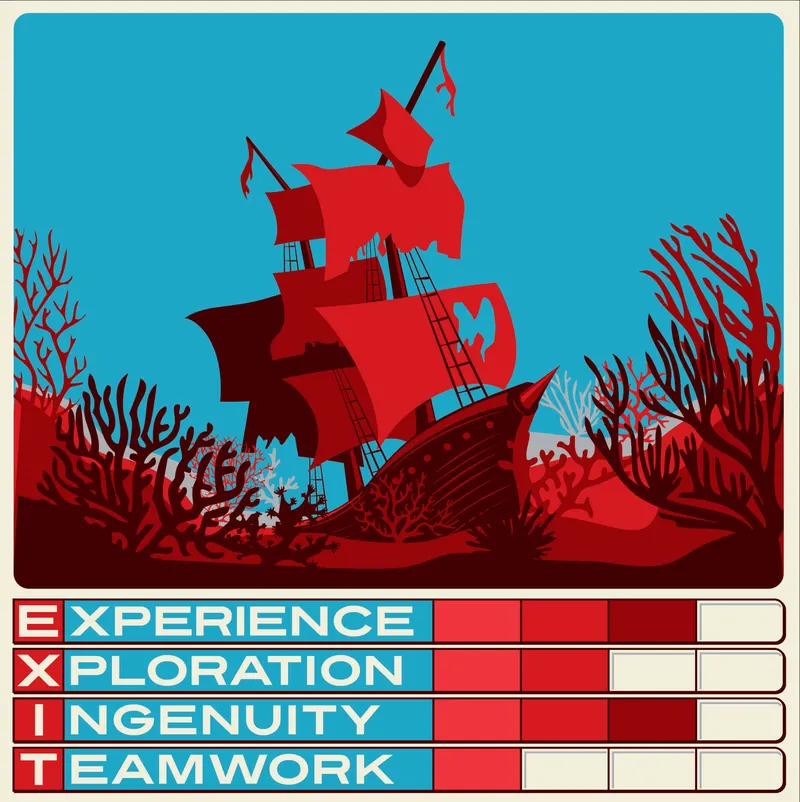 Davy Jones Locker Escape room at Exit 4 Escape