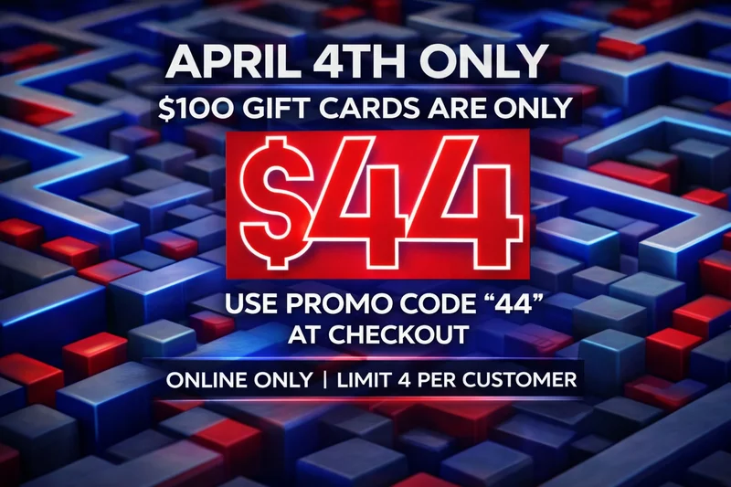 $100 Gift Cards are only $44